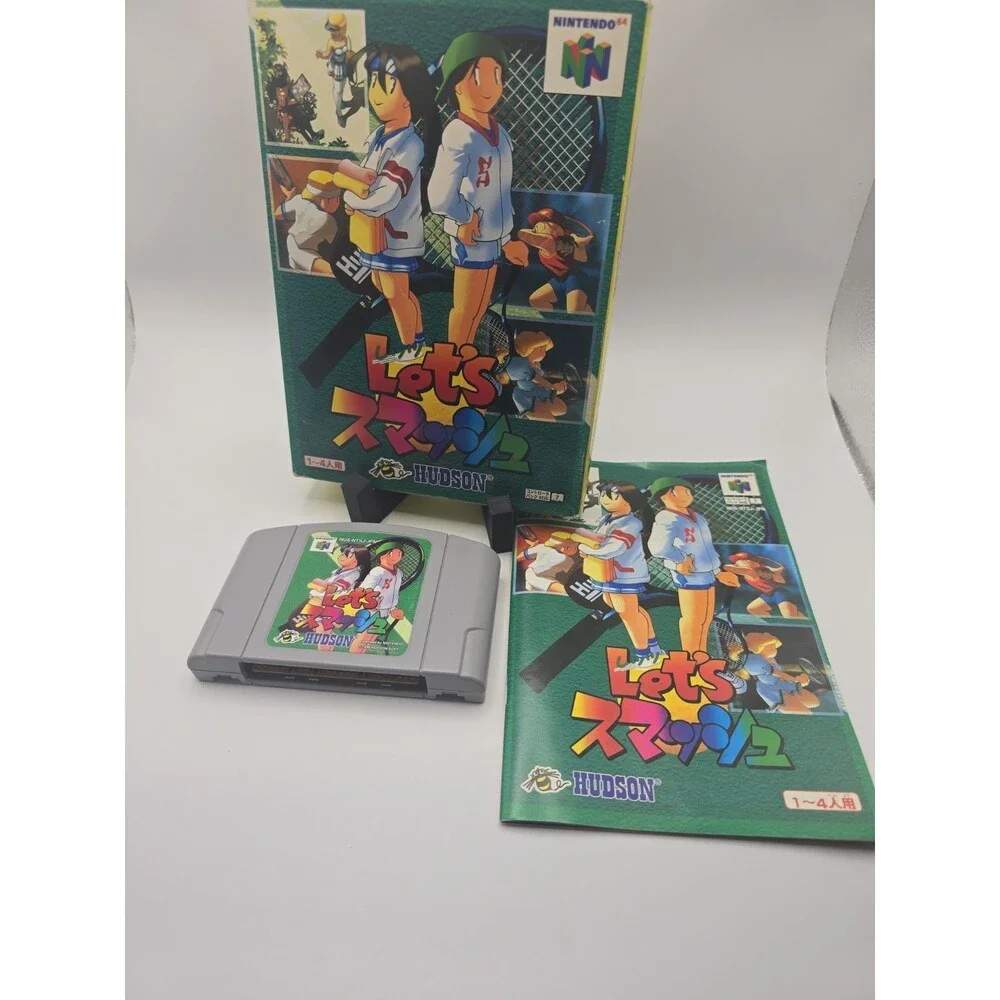 Let's Smash Tennis For Nintendo 64 N64 CIB Japanese Import USA SELLER